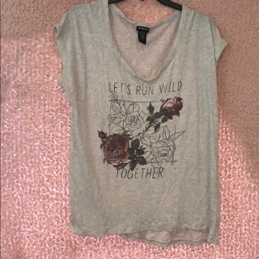 Light gray Torrid tee